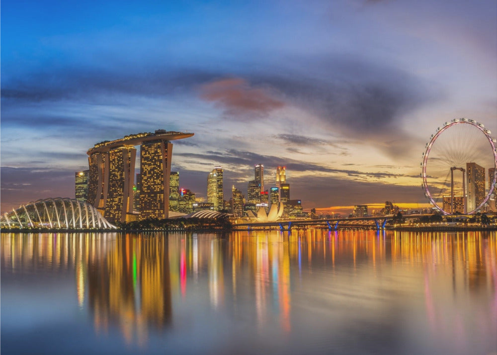 Wall Art Sunset by the Bay by Zexsen Xie-Canvas Print-DECOROLALA
