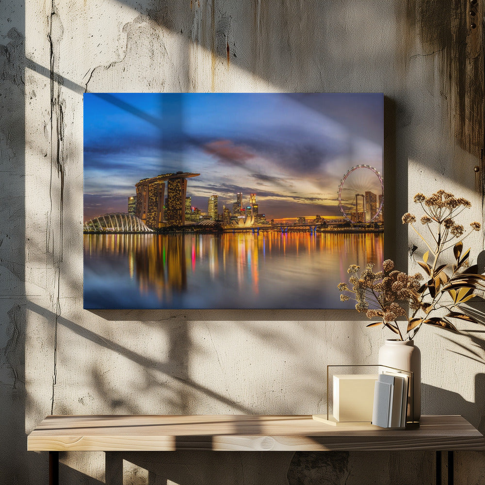 Wall Art Sunset by the Bay by Zexsen Xie-Canvas Print-DECOROLALA