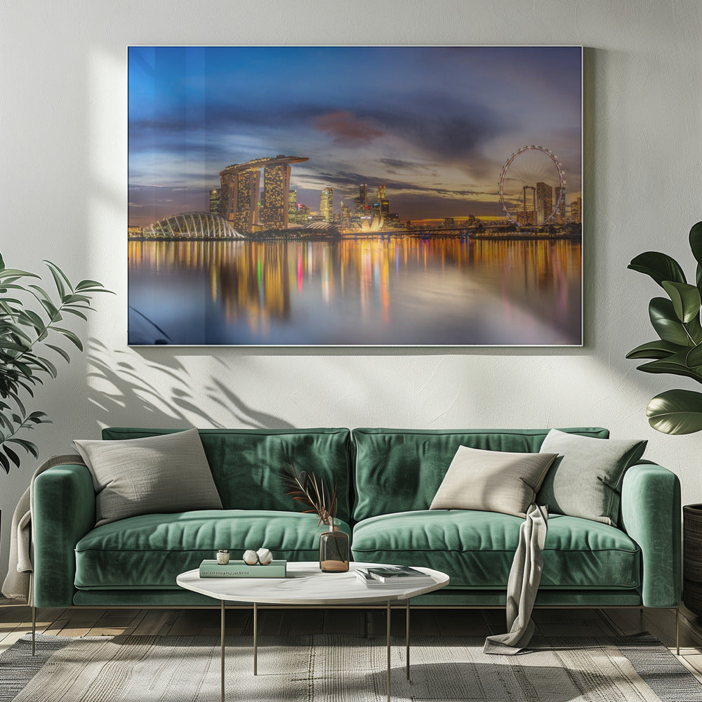 Wall Art Sunset by the Bay by Zexsen Xie-Canvas Print-DECOROLALA