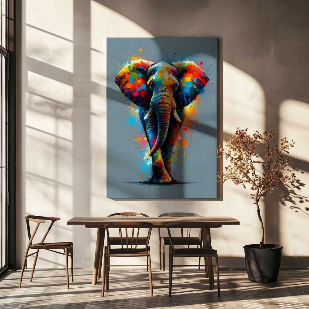 Wall Art The Elephant by Andreas Magnusson-Canvas Print-DECOROLALA