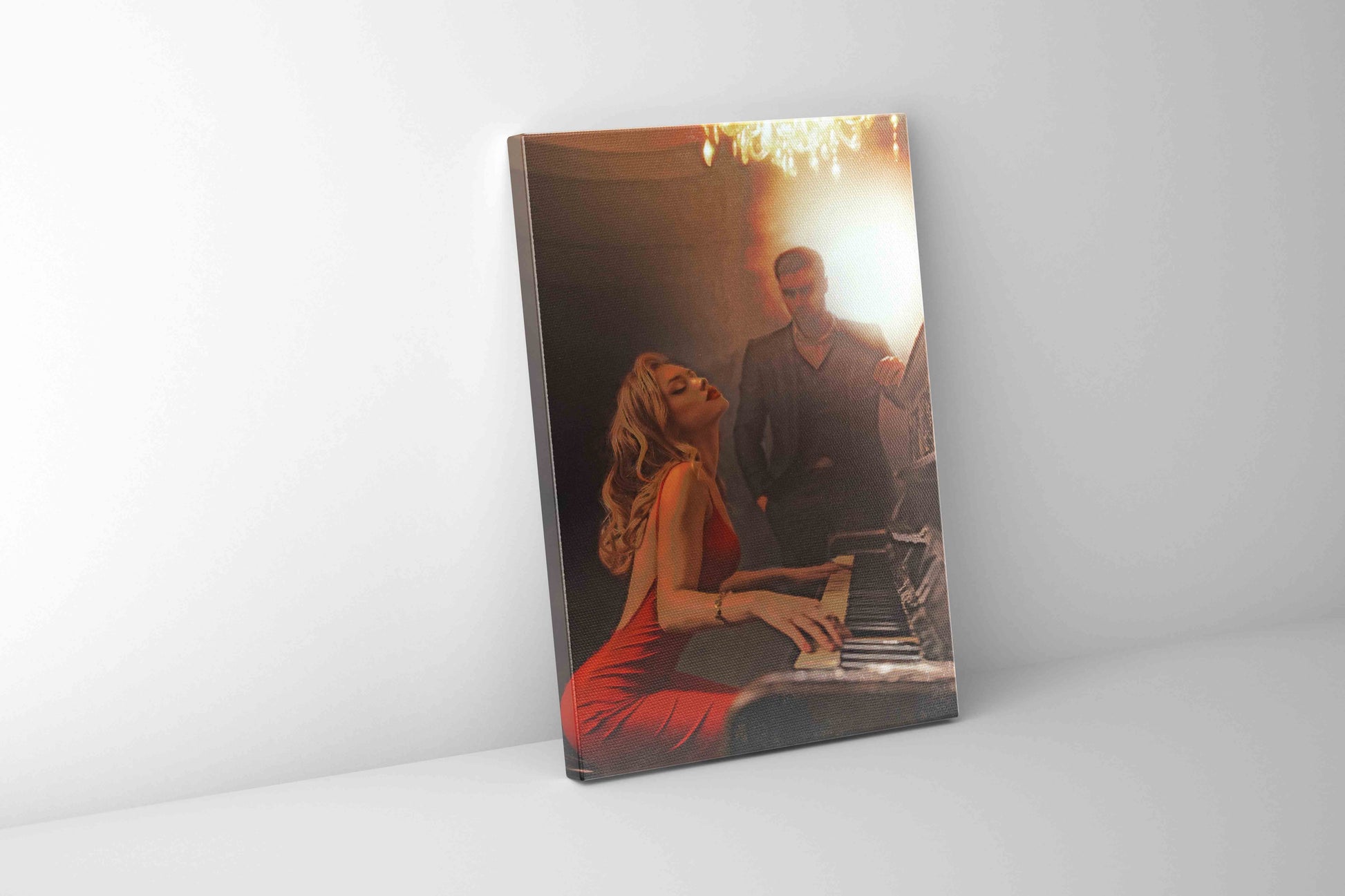 Wall Art-The piano at night. Fine art. Canvas Print Atwork-Wall Art-DECOROLALA