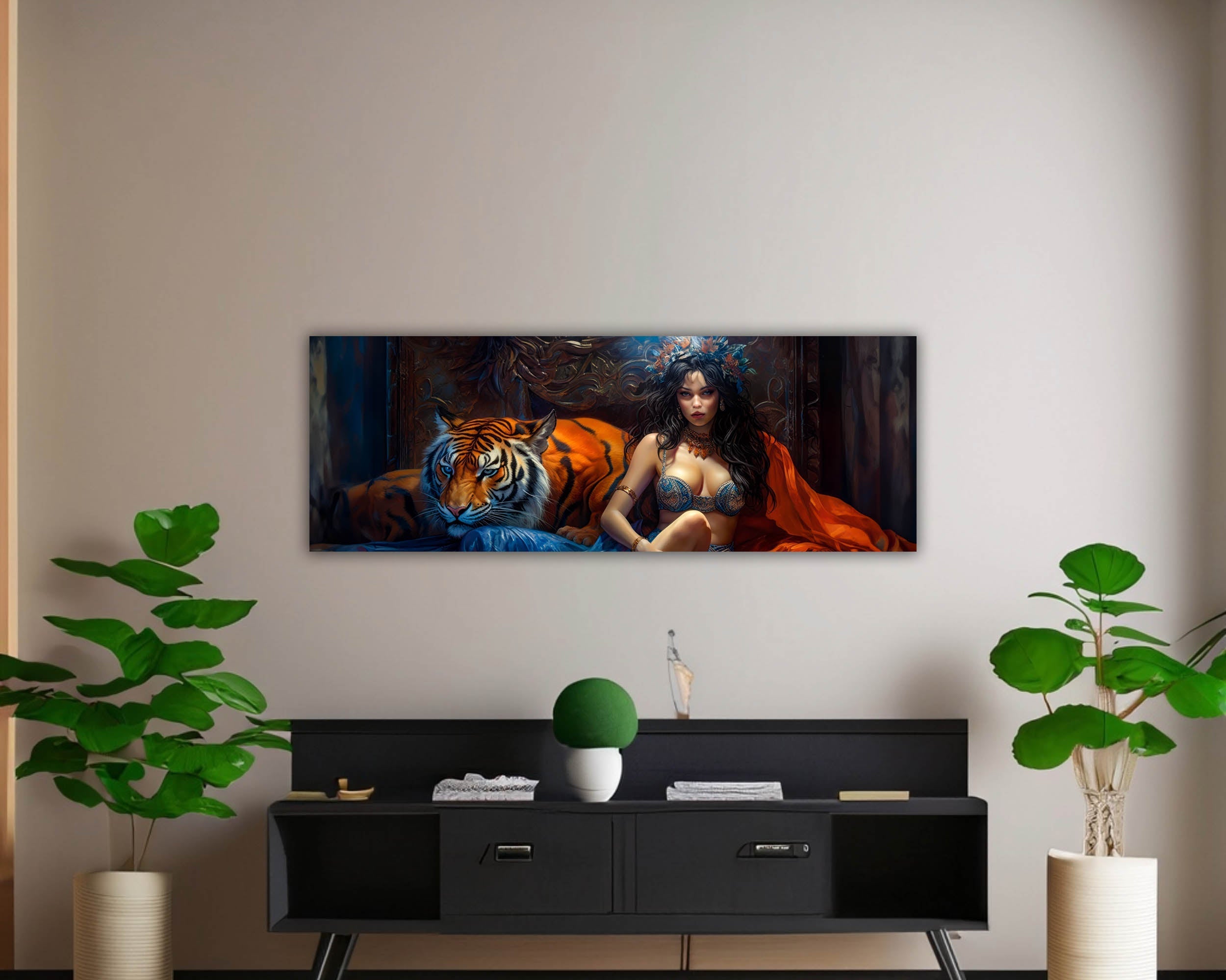 Wall Art-Tiger tamer-Fine Art Canvas-Wall Art-DECOROLALA