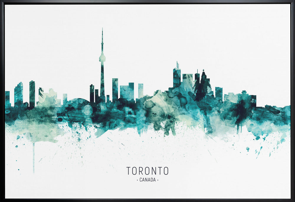 Wall Art Toronto Canada Skyline by Michael Tompsett-Canvas Print-DECOROLALA