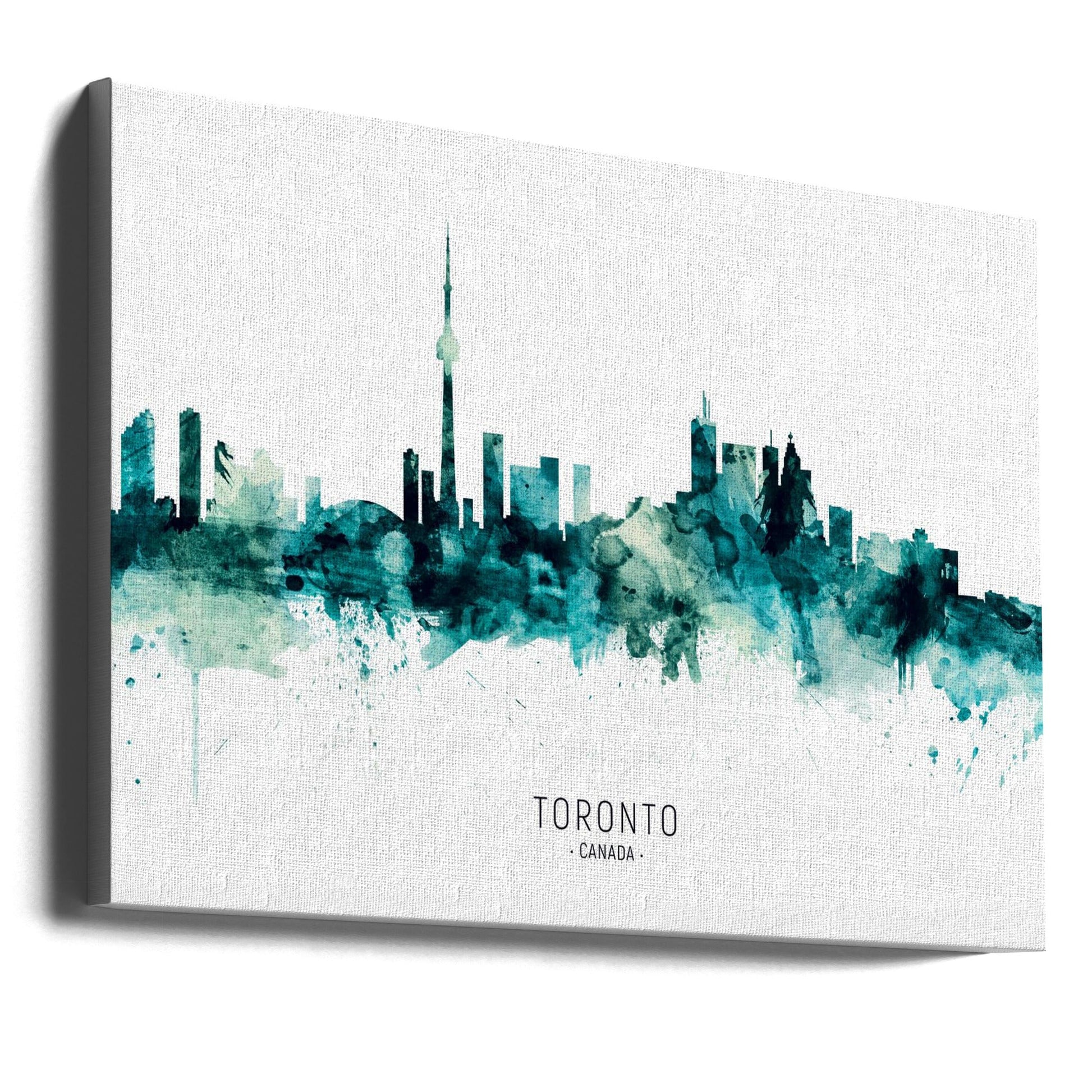 Wall Art Toronto Canada Skyline by Michael Tompsett-Canvas Print-DECOROLALA