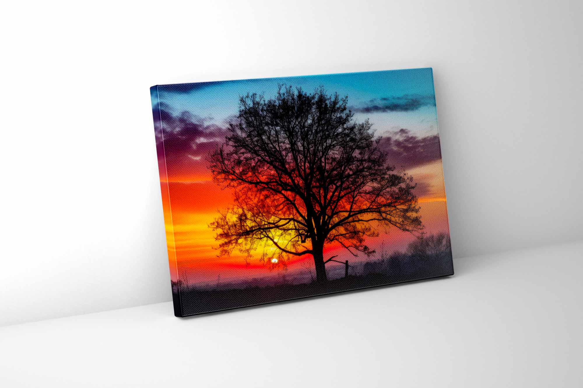 Wall Art Tranquil Sunset Canvas Print 48x36-Wall Art-DECOROLALA