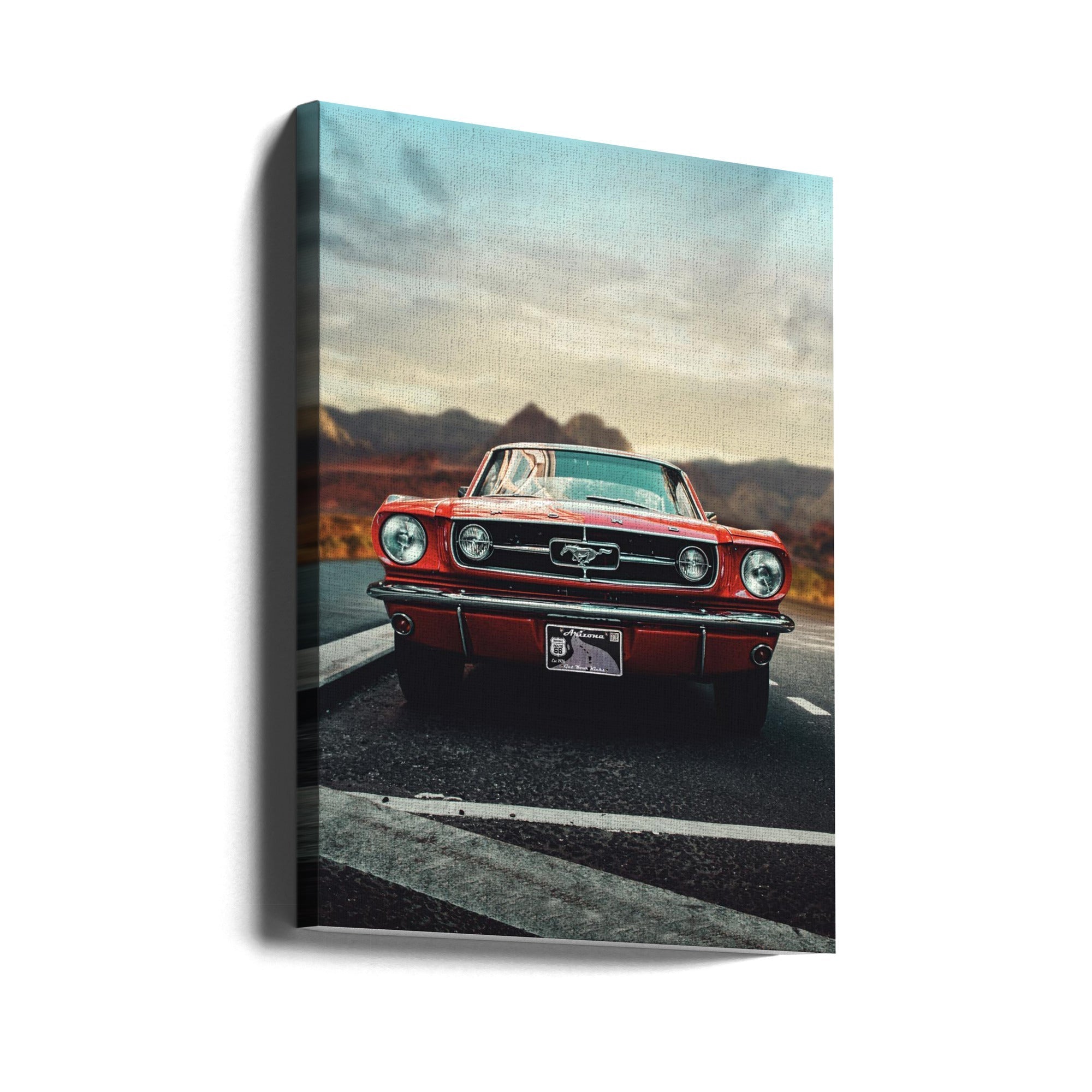 Wall Art Vintage Car Love by Fadil Roze-canvas-DECOROLALA
