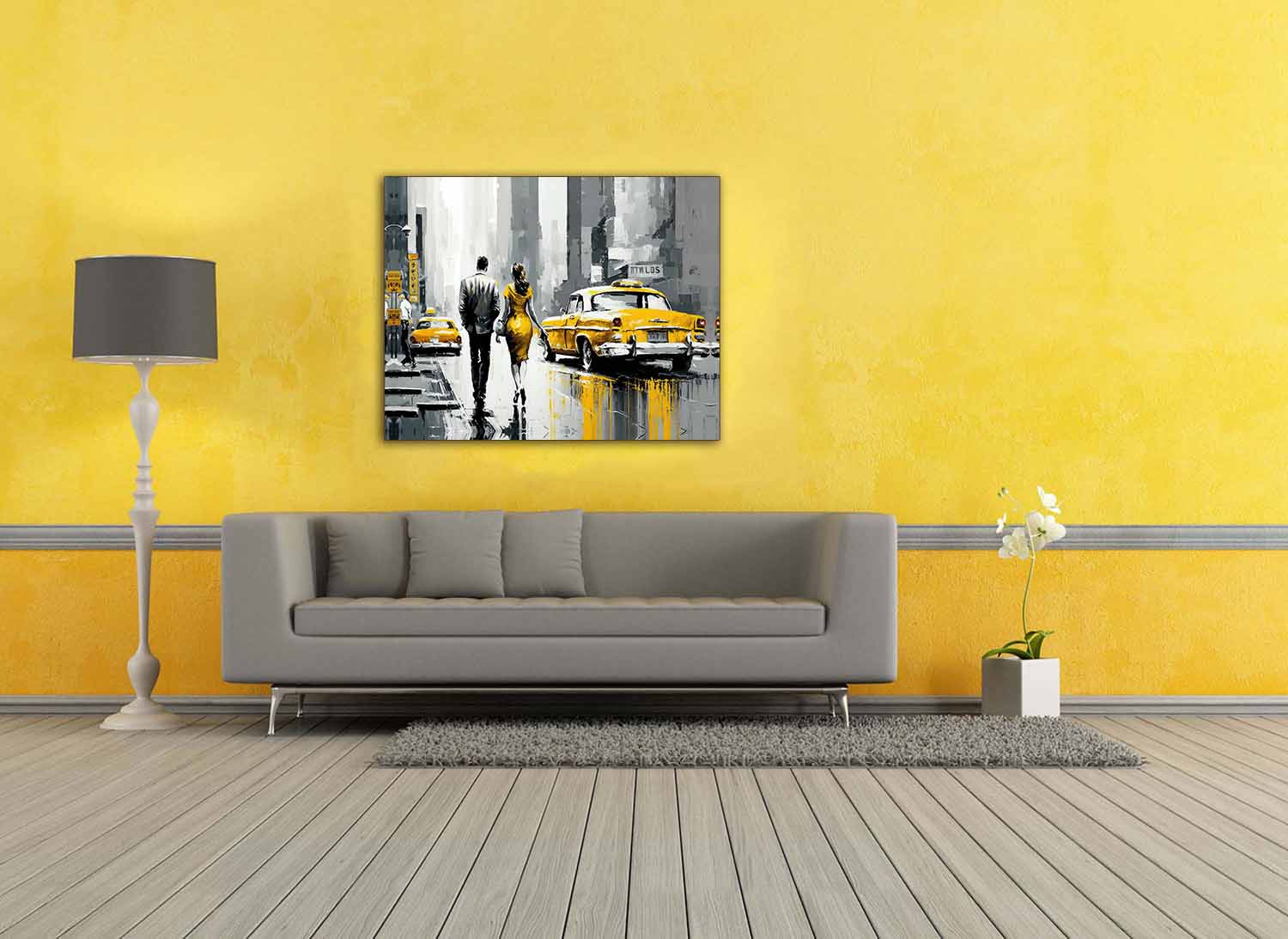 Wall Art-Vintage New York Scene-Canvas Print-Wall Art-DECOROLALA