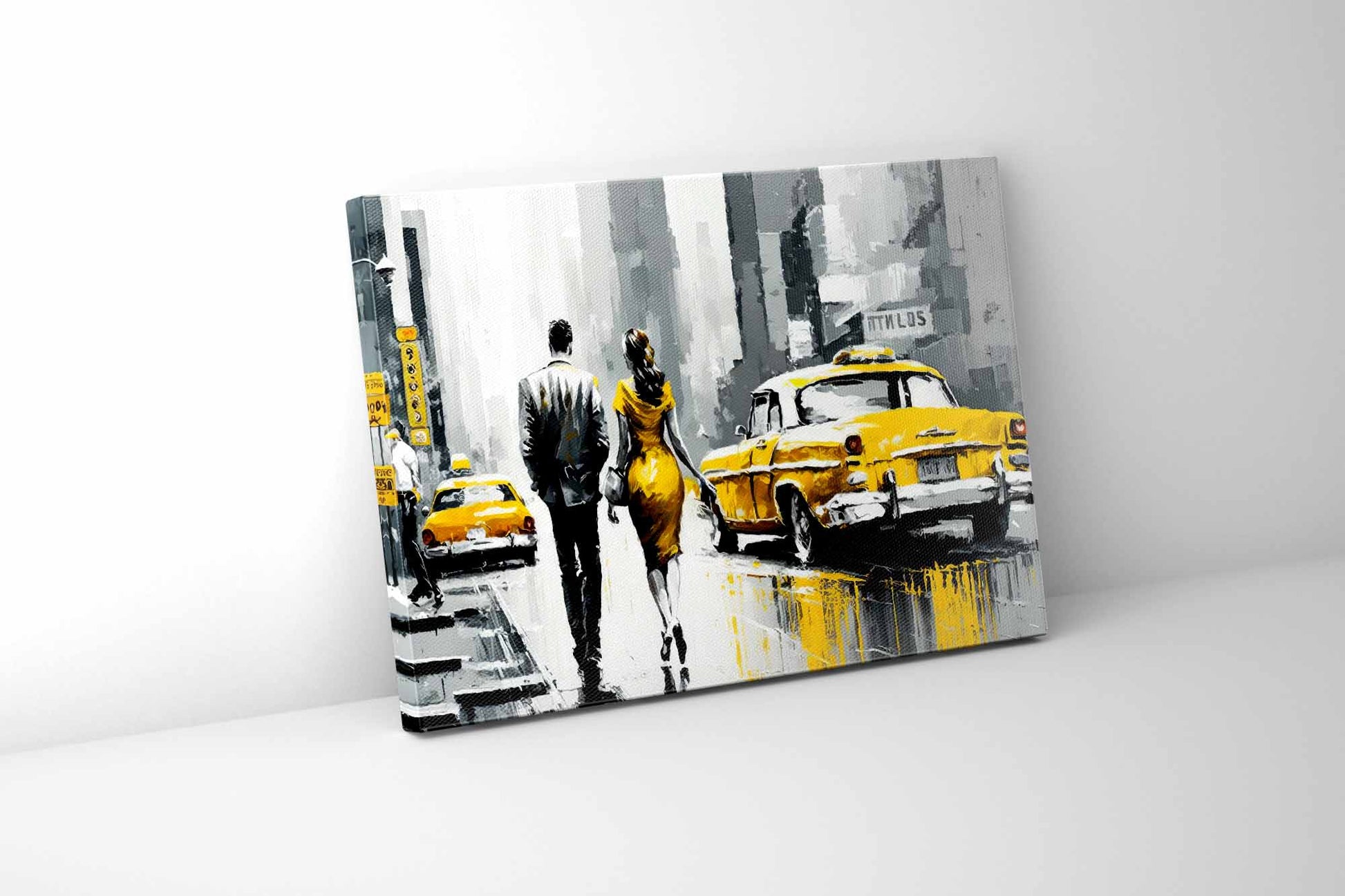 Wall Art-Vintage New York Scene-Canvas Print-Wall Art-DECOROLALA