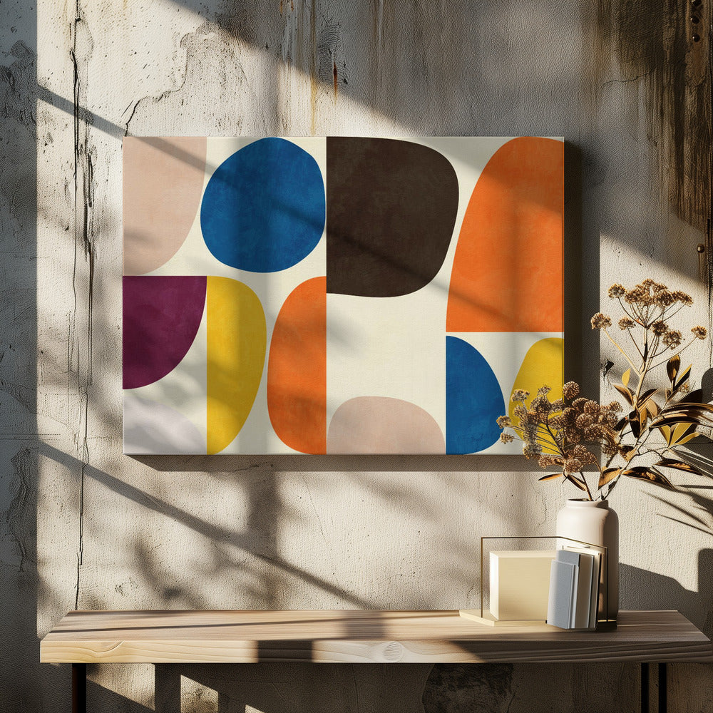 Wall Art Vivid Bauhaus by Ana Rut Bre-canvas-DECOROLALA