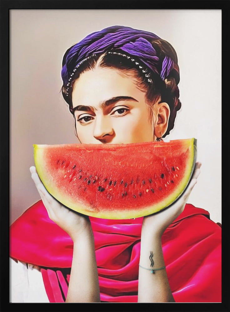 Wall Art Watermelon Frida by Dikhotomy-canvas-DECOROLALA