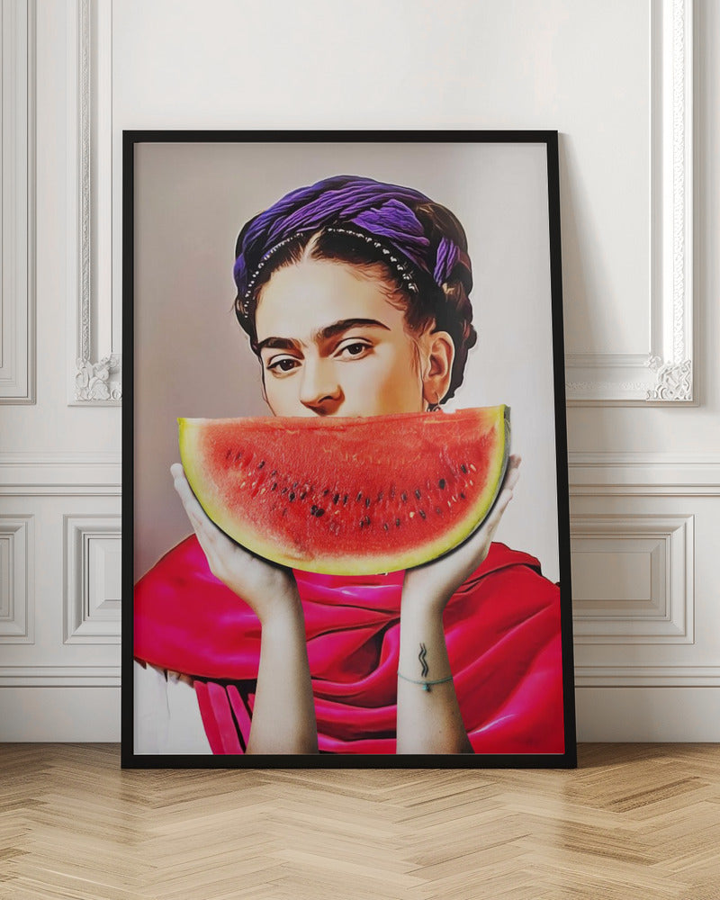 Wall Art Watermelon Frida by Dikhotomy-canvas-DECOROLALA