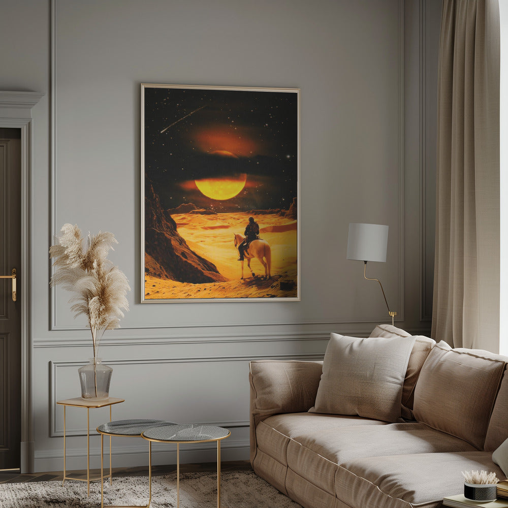 Wall Art Western Space Adventure by Taudalpoi-Canvas Print-DECOROLALA