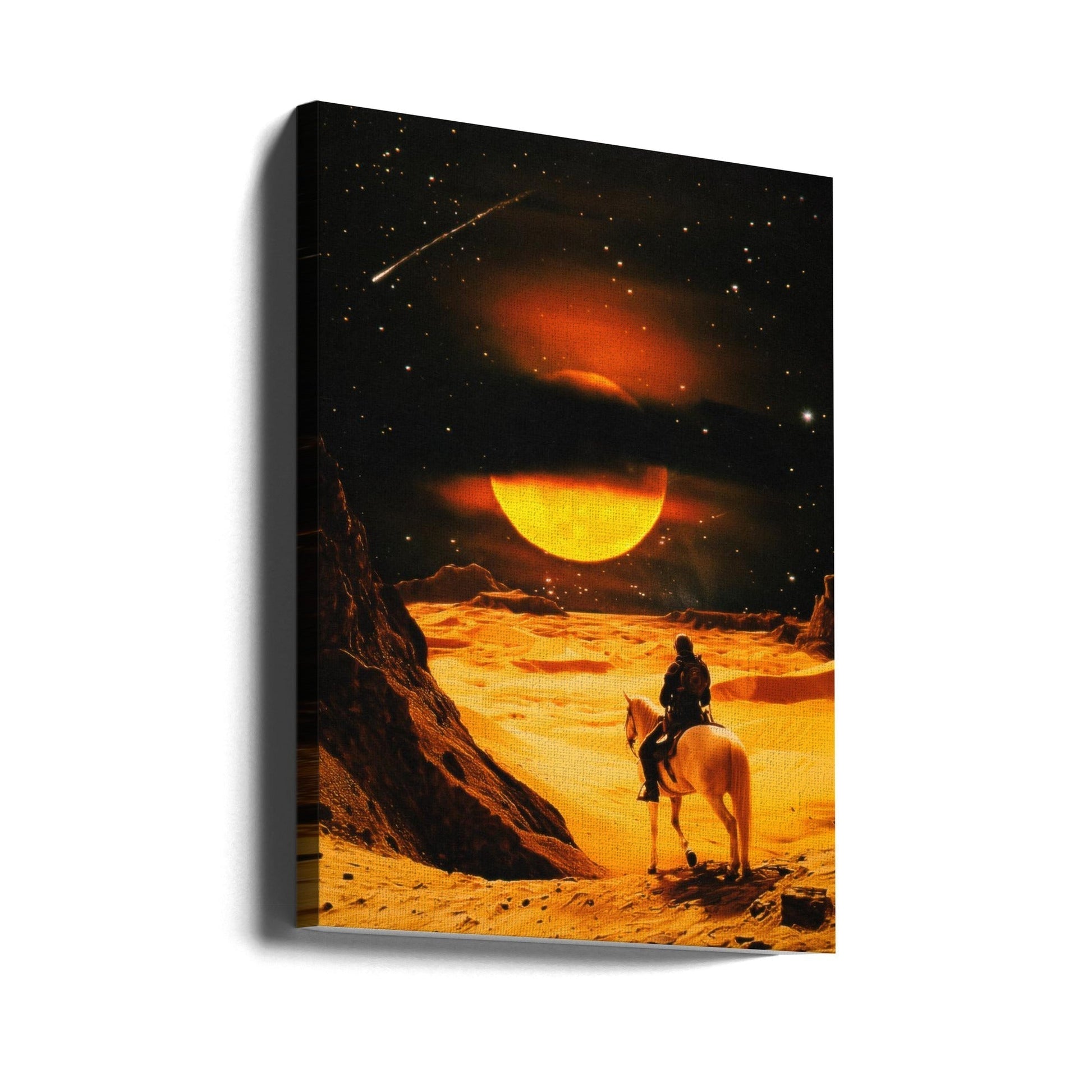 Wall Art Western Space Adventure by Taudalpoi-Canvas Print-DECOROLALA