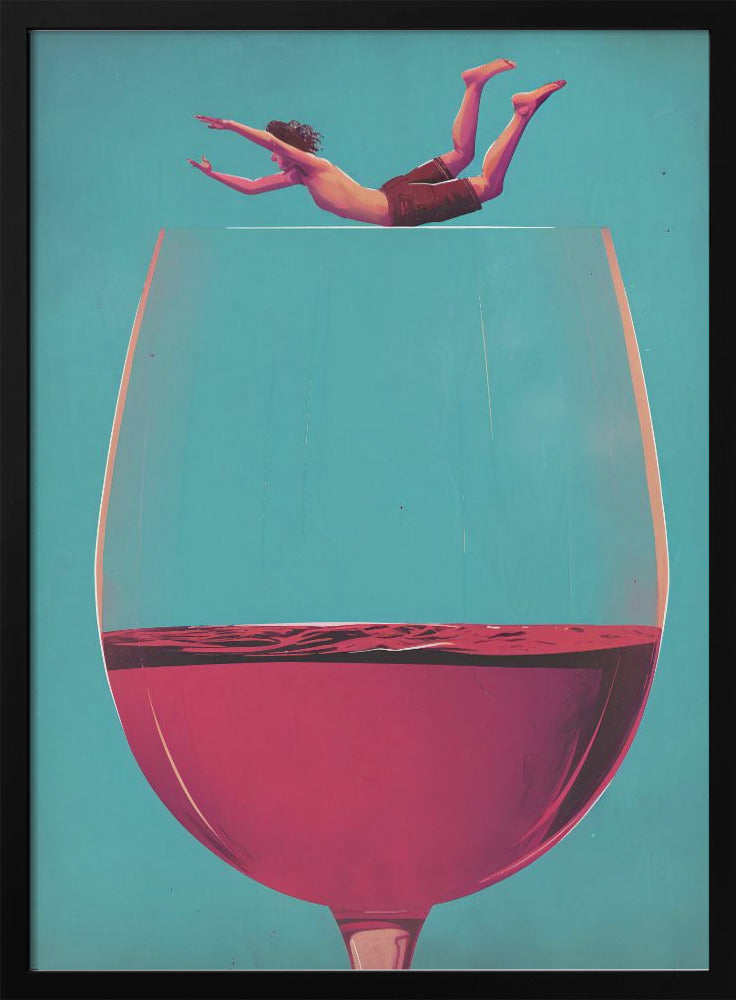 Wall Art Wine Dive by Andreas Magnusson-canvas-DECOROLALA