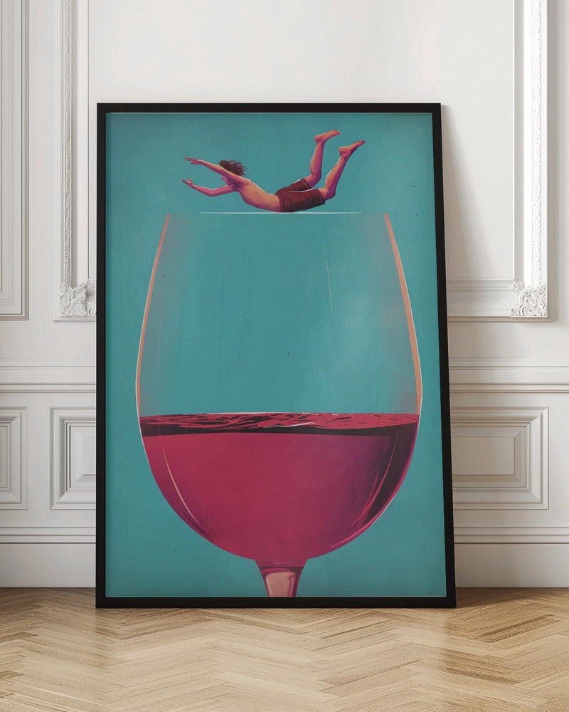 Wall Art Wine Dive by Andreas Magnusson-canvas-DECOROLALA