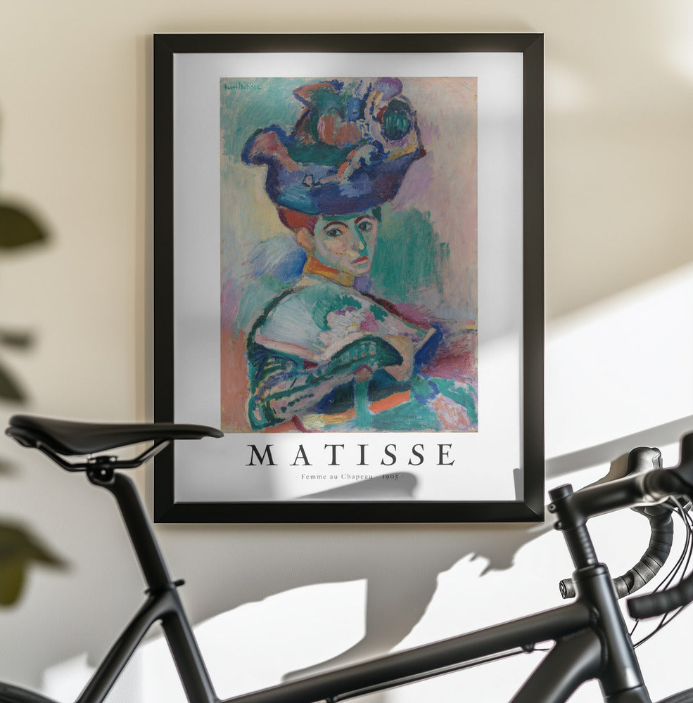 Wall Art Woman With Hat 1905 Henri Matisse-canvas prints-DECOROLALA