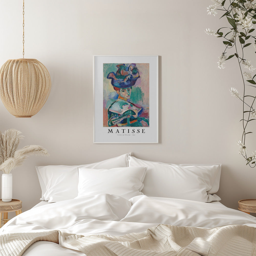 Wall Art Woman With Hat 1905 Henri Matisse-canvas prints-DECOROLALA