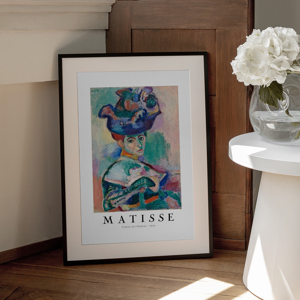 Wall Art Woman With Hat 1905 Henri Matisse-canvas prints-DECOROLALA