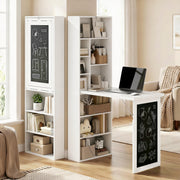 Wall Mount Fold-out Convertible Desk - White 60"-Computer Desks-DECOROLALA