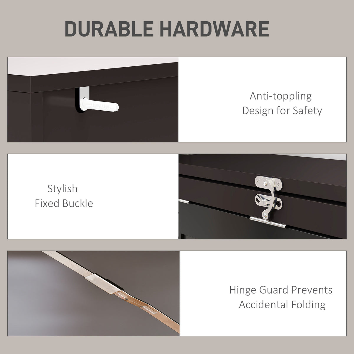 Wall Mount Fold-out Desk with Blackboard - Brown-Office Products > Office Furniture > Office Desks & Work Stations > Writing Desks-DECOROLALA