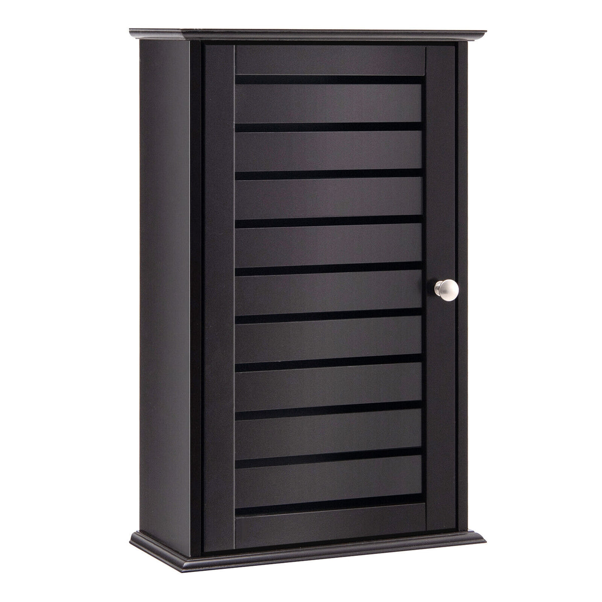 Wall Mount Medicine Cabinet - Dark Brown 14" x 6" x 22"-Wall Cabinets-DECOROLALA