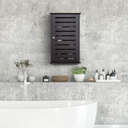 Wall Mount Medicine Cabinet - Dark Brown 14" x 6" x 22"-Wall Cabinets-DECOROLALA