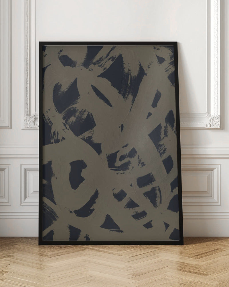 Wall art Abstract Brush Strokes 399Y-canvas-DECOROLALA