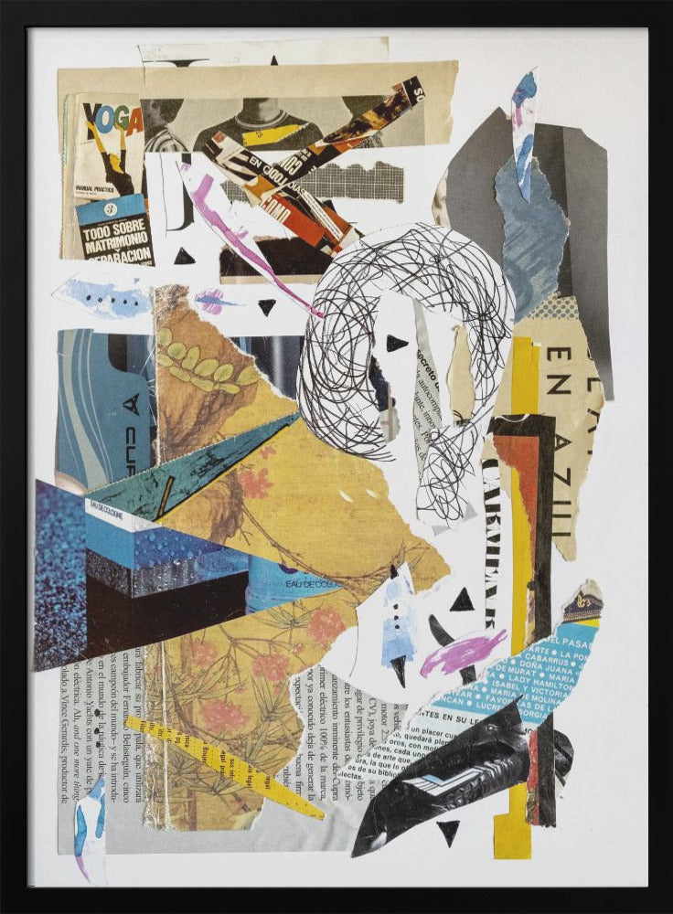 Wall art Abstract collage #2-canvas-DECOROLALA