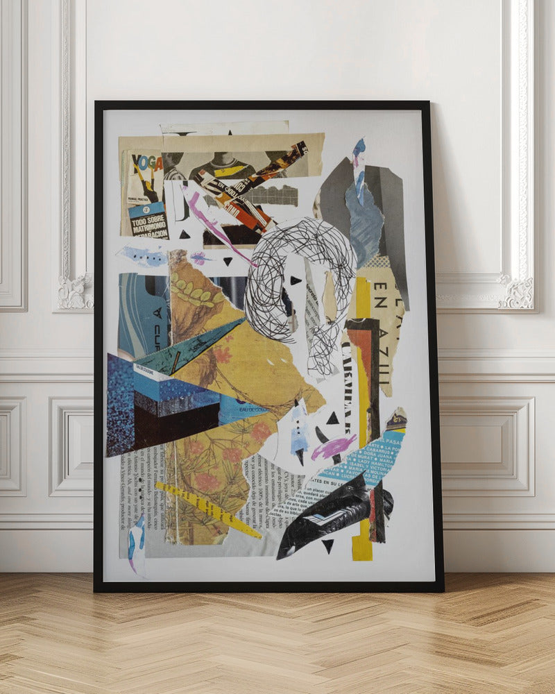 Wall art Abstract collage #2-canvas-DECOROLALA