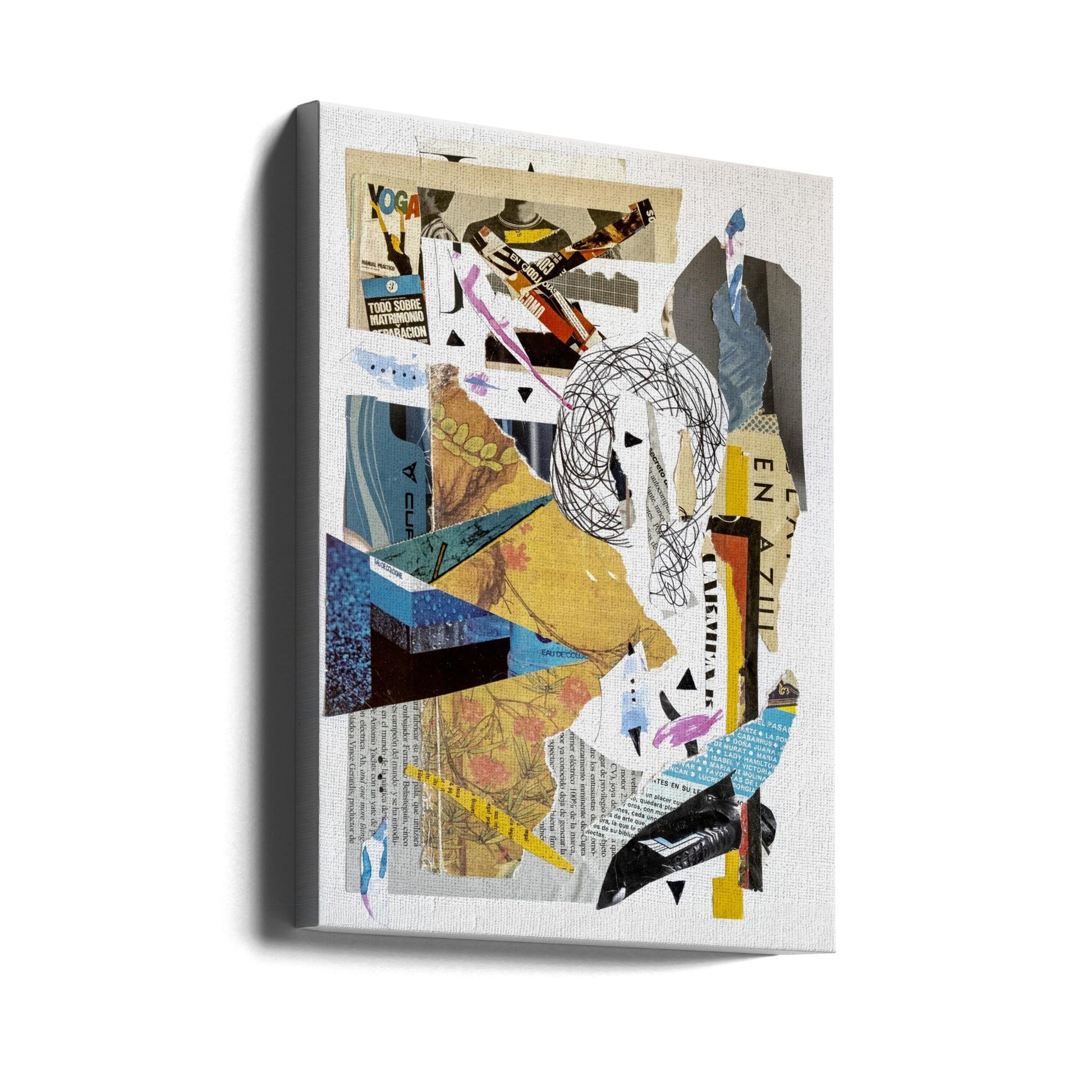 Wall art Abstract collage #2-canvas-DECOROLALA