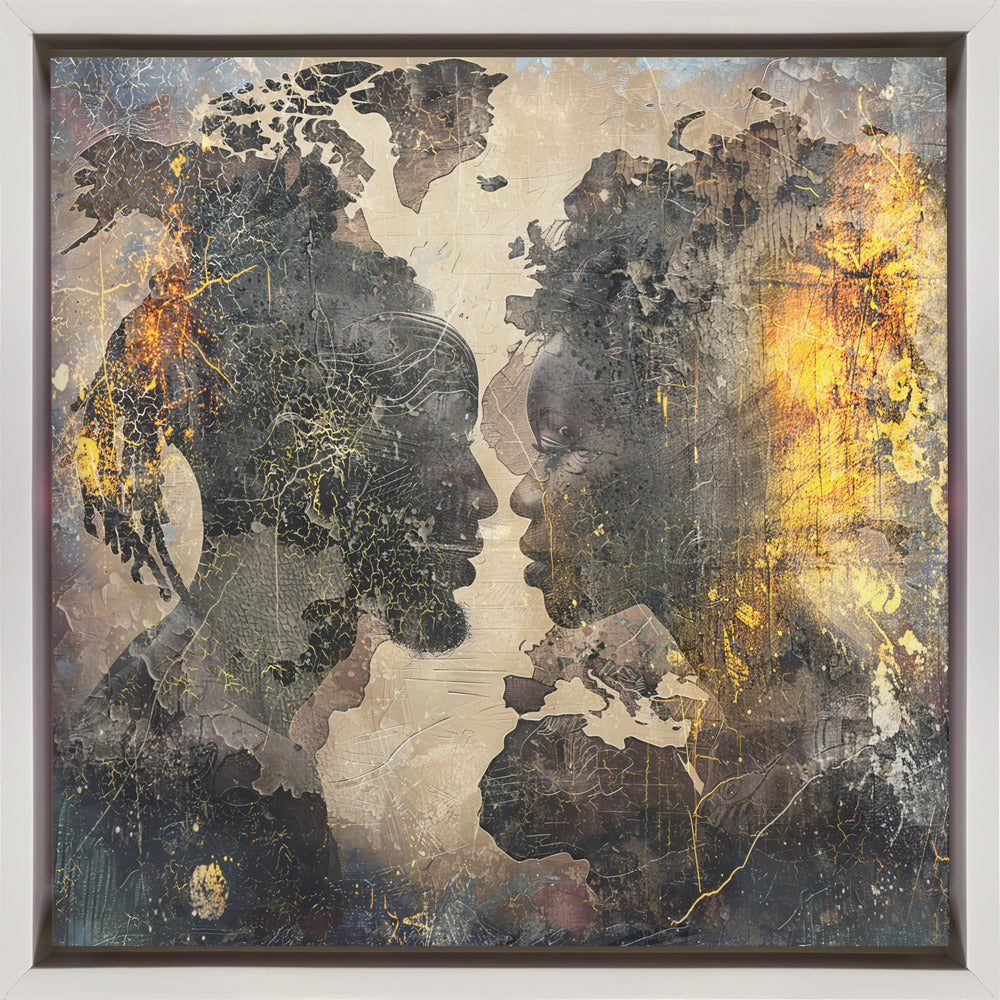 Wall art African Art Illustration Wallart 085-canvas-DECOROLALA