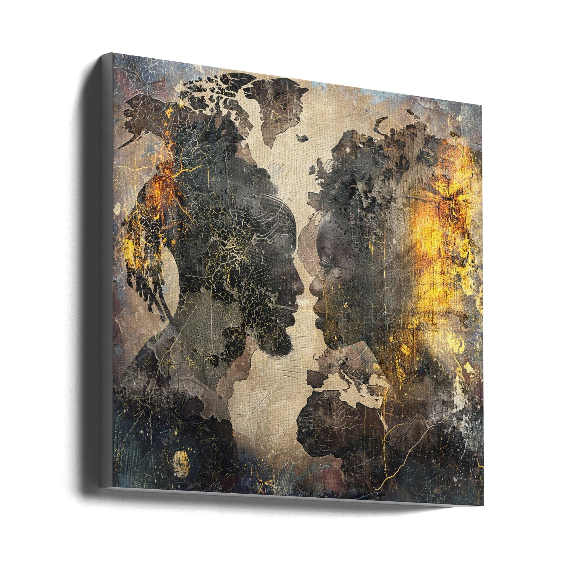 Wall art African Art Illustration Wallart 085-canvas-DECOROLALA