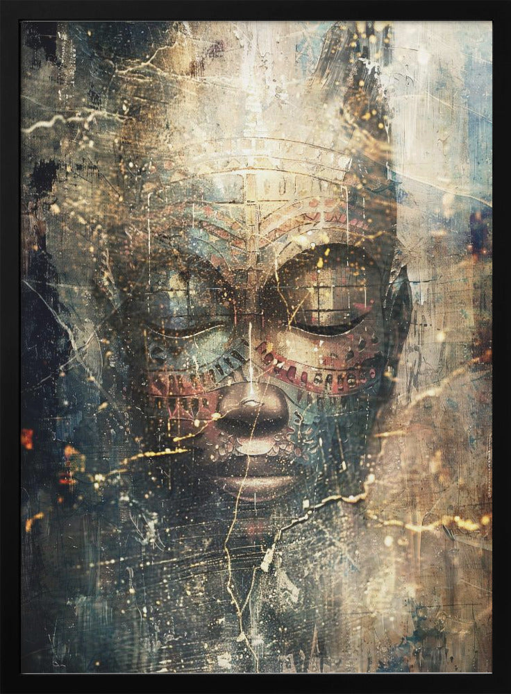 Wall art African Art Illustration Wallart 111-canvas-DECOROLALA