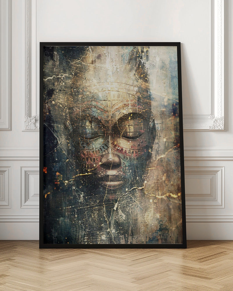 Wall art African Art Illustration Wallart 111-canvas-DECOROLALA