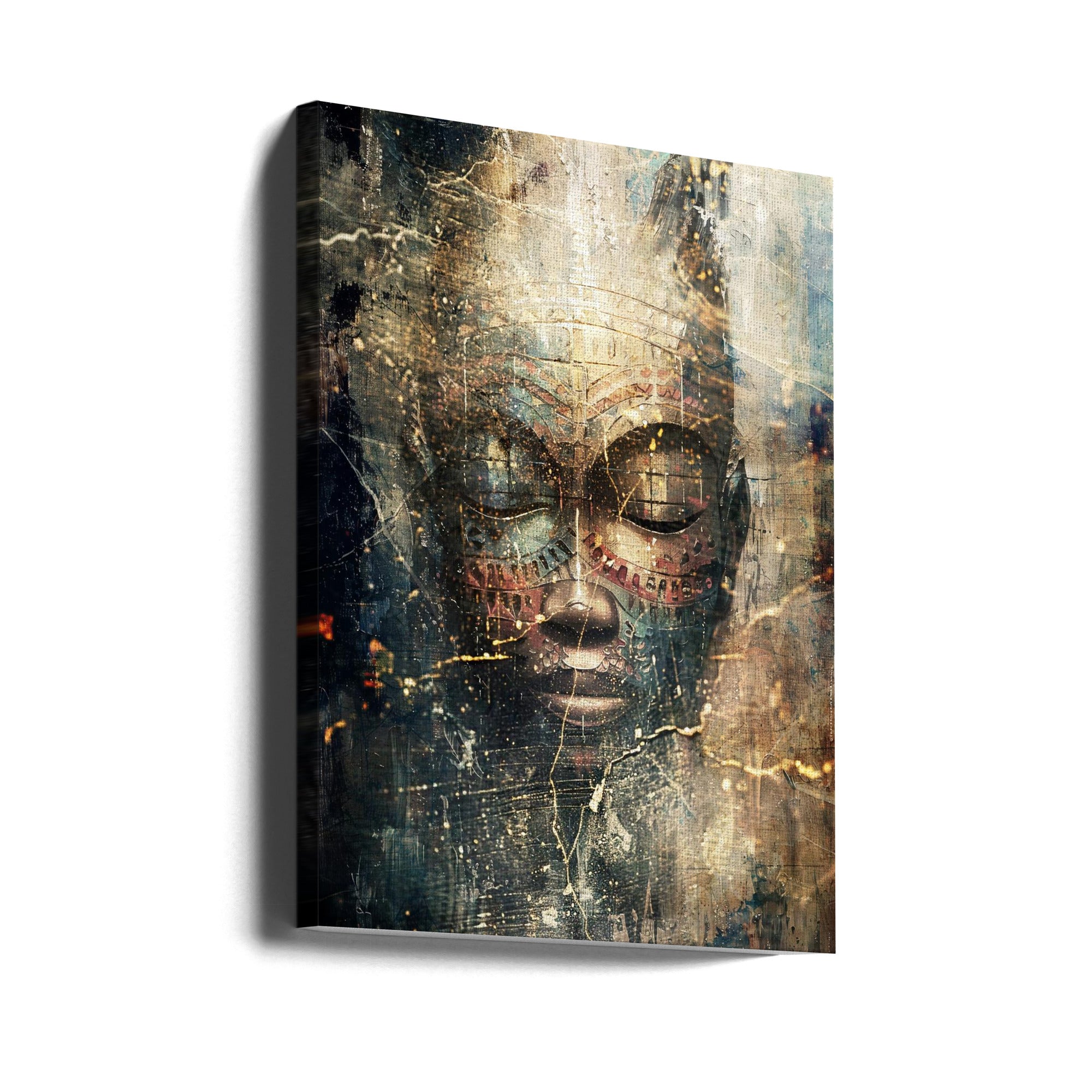Wall art African Art Illustration Wallart 111-canvas-DECOROLALA