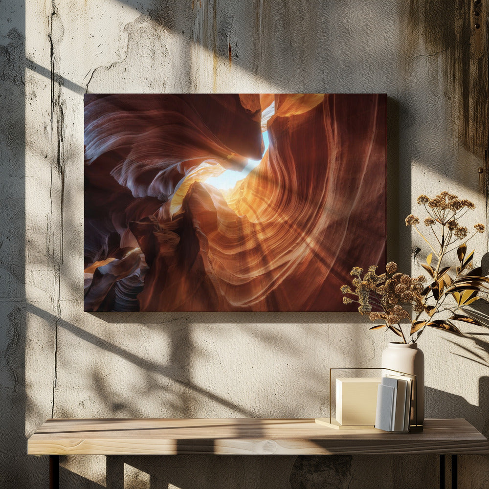 Wall art Antelope Hole.-canvas-DECOROLALA
