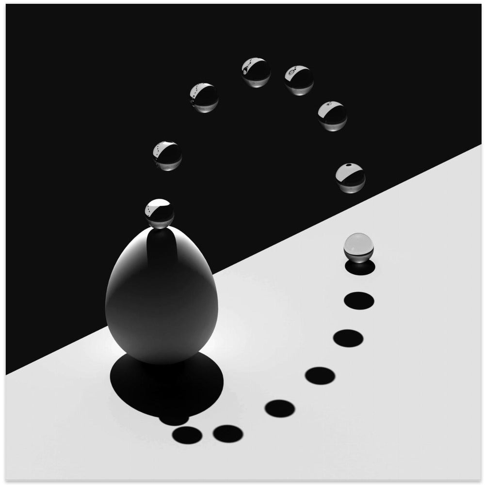 Wall art Arch Drops Egg-Canvas Print-DECOROLALA