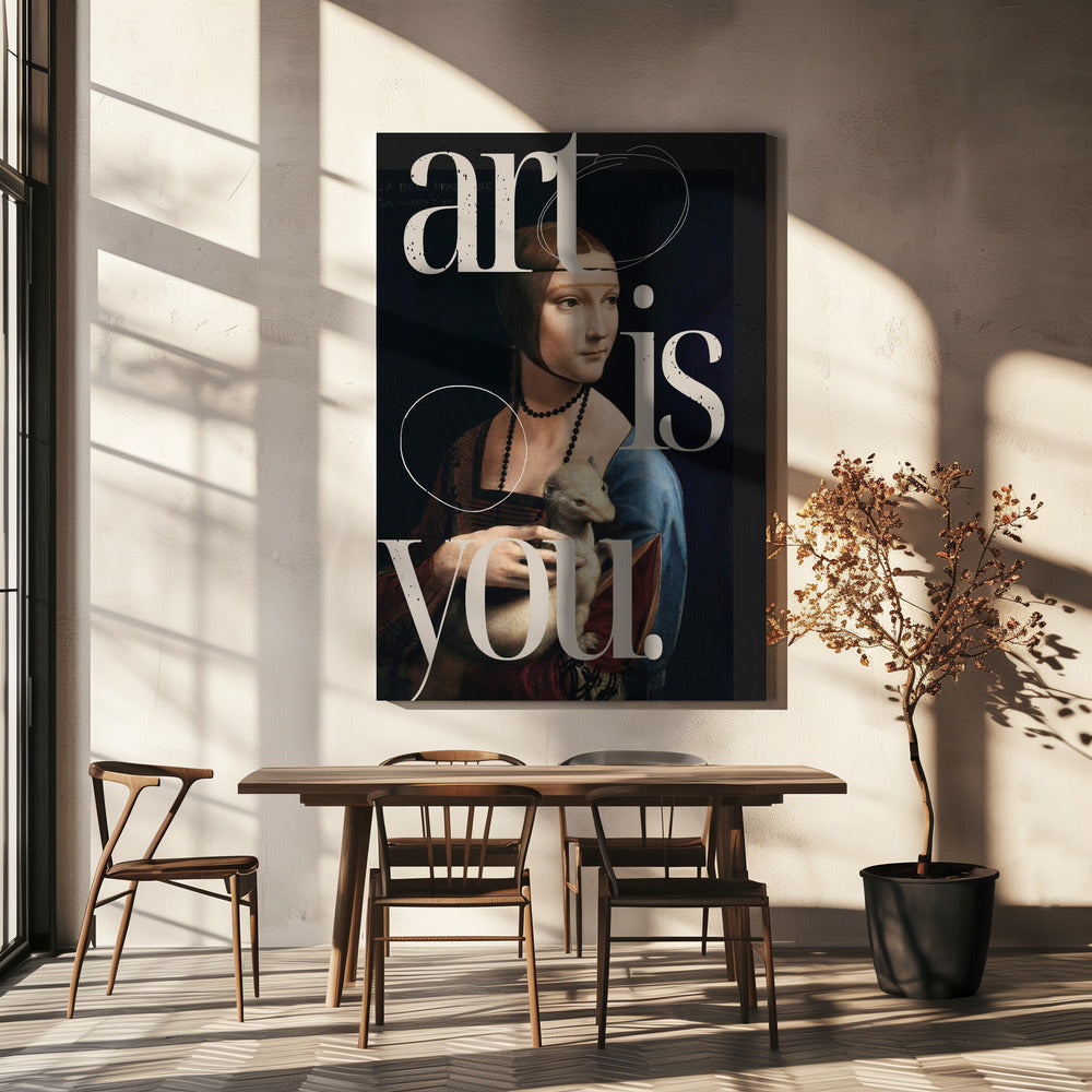 Wall art Art is you.-Canvas Print-DECOROLALA