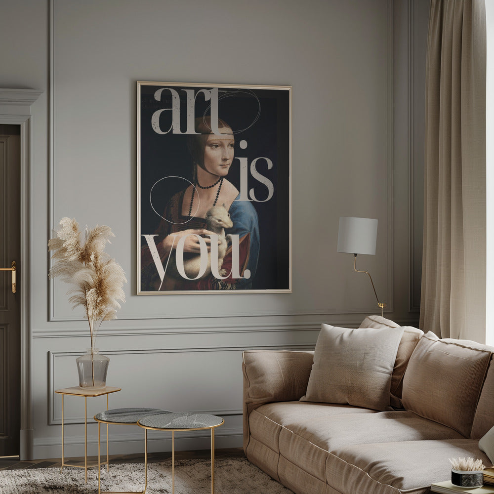 Wall art Art is you.-Canvas Print-DECOROLALA