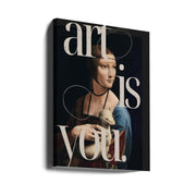 Wall art Art is you.-Canvas Print-DECOROLALA