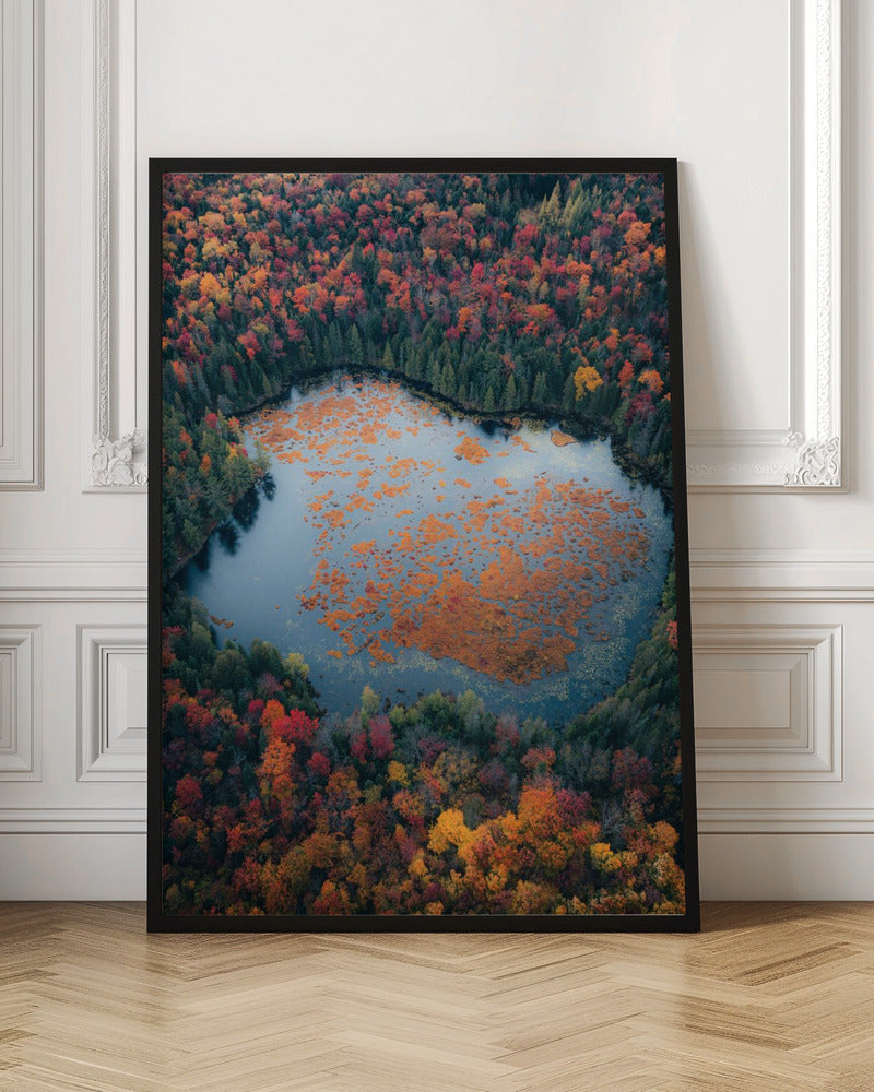 Wall art Autumn at the Lake-Canvas Print-DECOROLALA