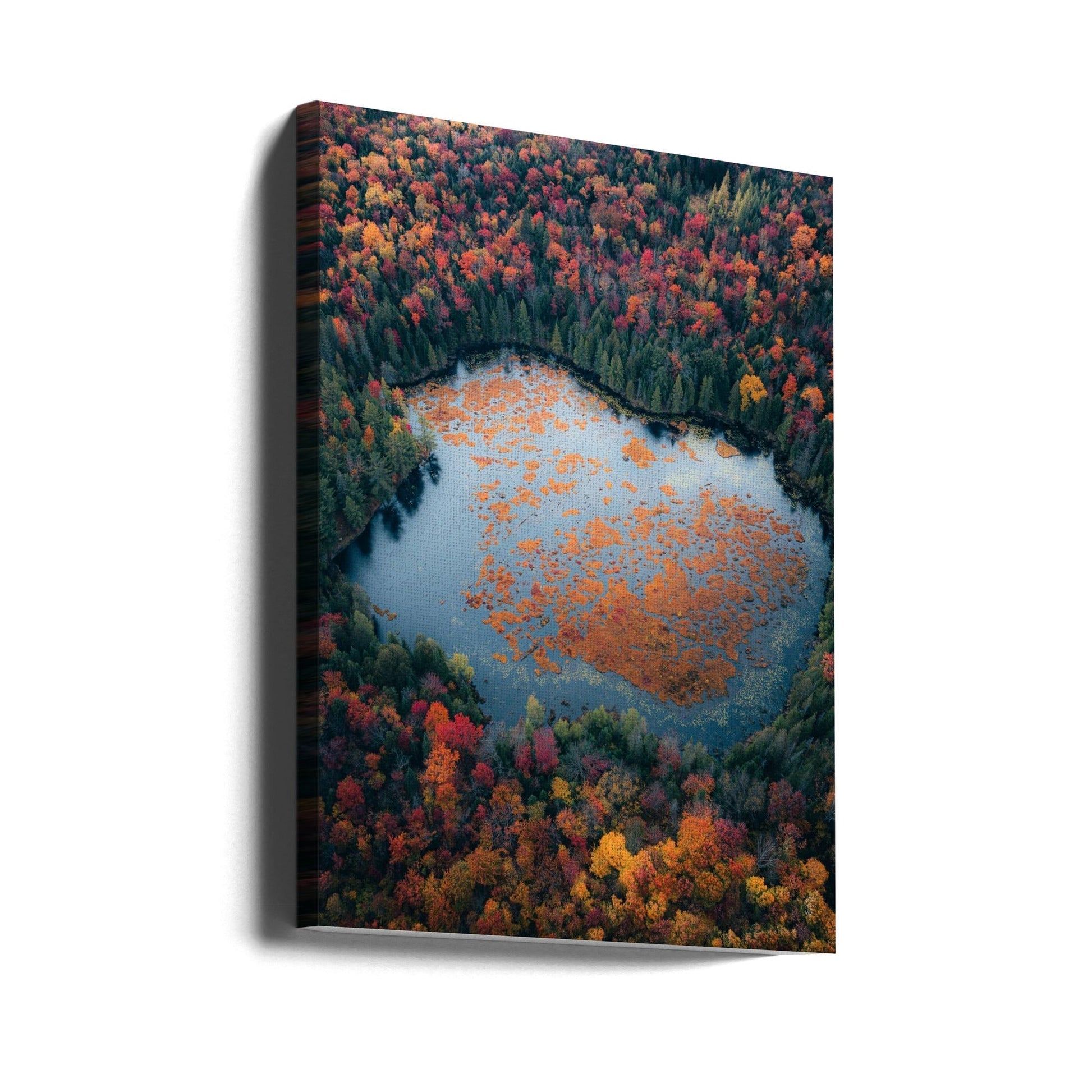 Wall art Autumn at the Lake-Canvas Print-DECOROLALA