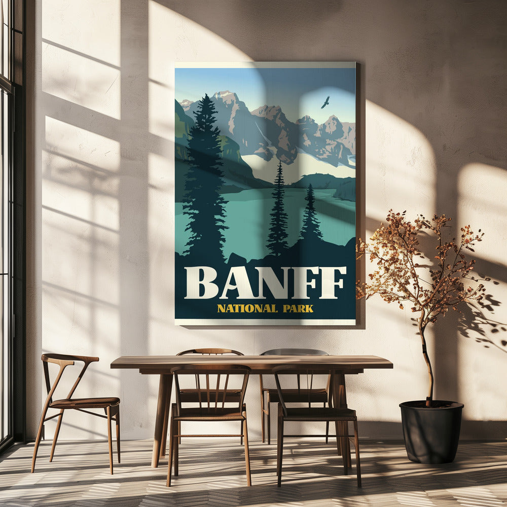 Wall art Banff National Park Travel Print-Canvas Print-DECOROLALA