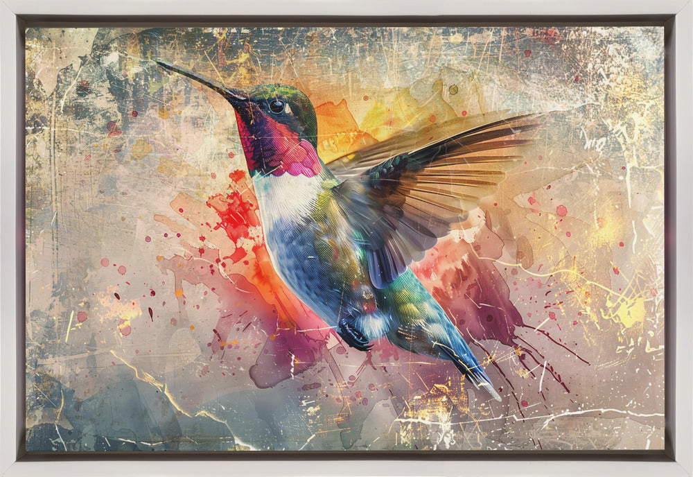 Wall art Bird Birds Animal Vintage Art Illustration Wallart 12-Canvas Print-DECOROLALA