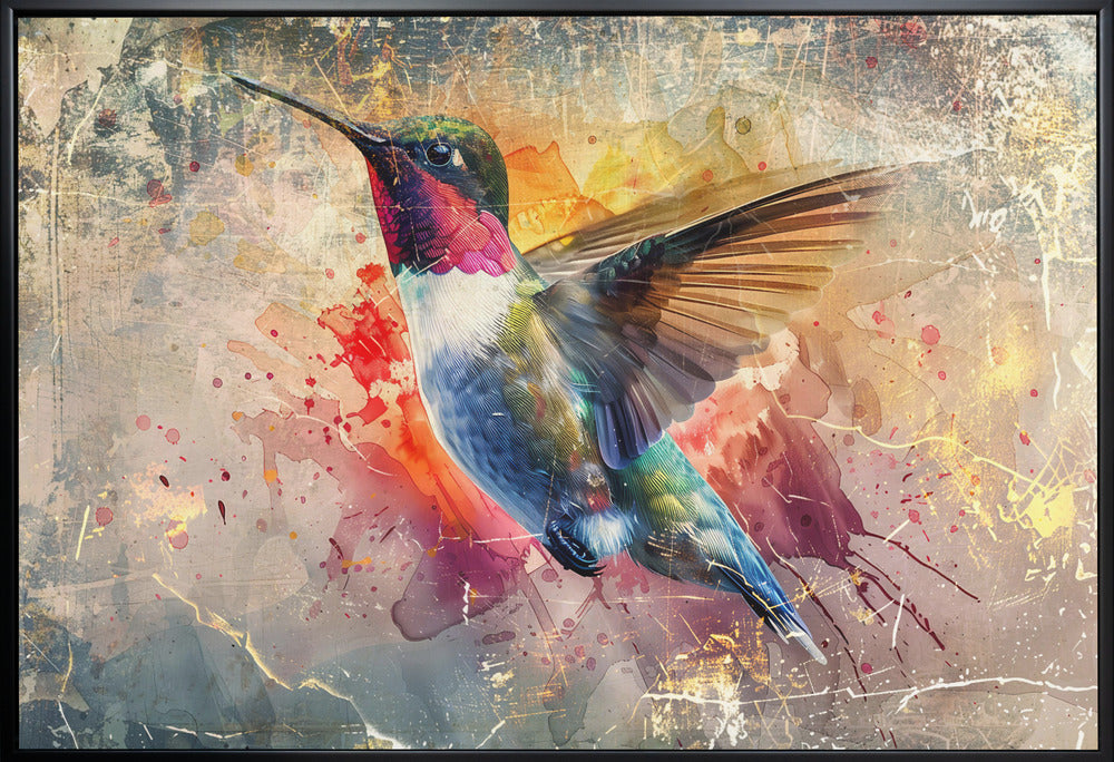 Wall art Bird Birds Animal Vintage Art Illustration Wallart 12-Canvas Print-DECOROLALA