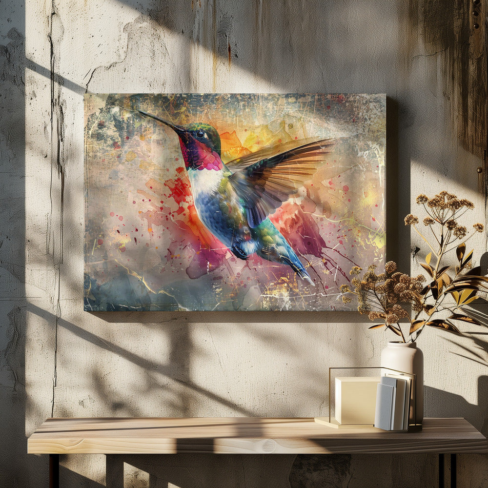 Wall art Bird Birds Animal Vintage Art Illustration Wallart 12-Canvas Print-DECOROLALA