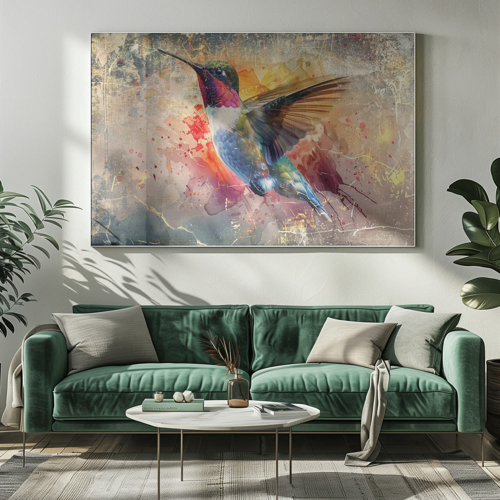 Wall art Bird Birds Animal Vintage Art Illustration Wallart 12-Canvas Print-DECOROLALA
