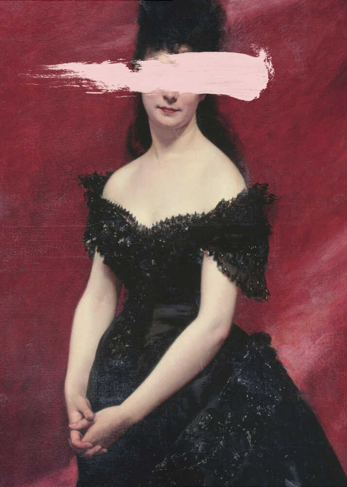 Wall art Blackdress3 Ratio2x3-canvas prints-DECOROLALA