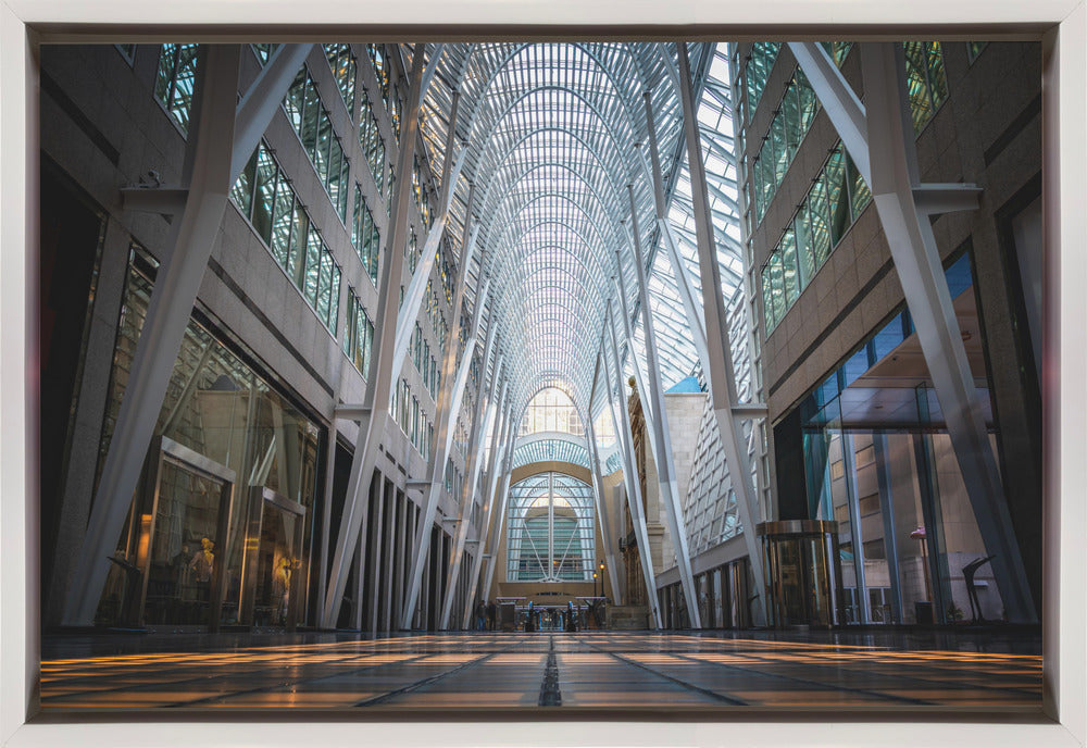 Wall art Brookfield Place, a poetic hymn of light & symmetry-Canvas Print-DECOROLALA