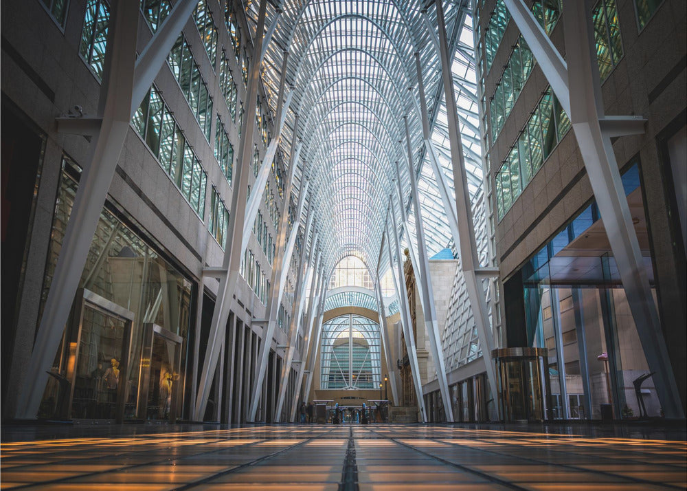 Wall art Brookfield Place, a poetic hymn of light & symmetry-Canvas Print-DECOROLALA